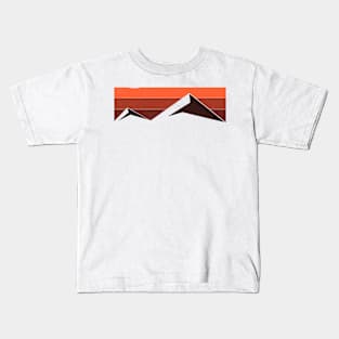 Autumn Mountain Sunset Angles Kids T-Shirt